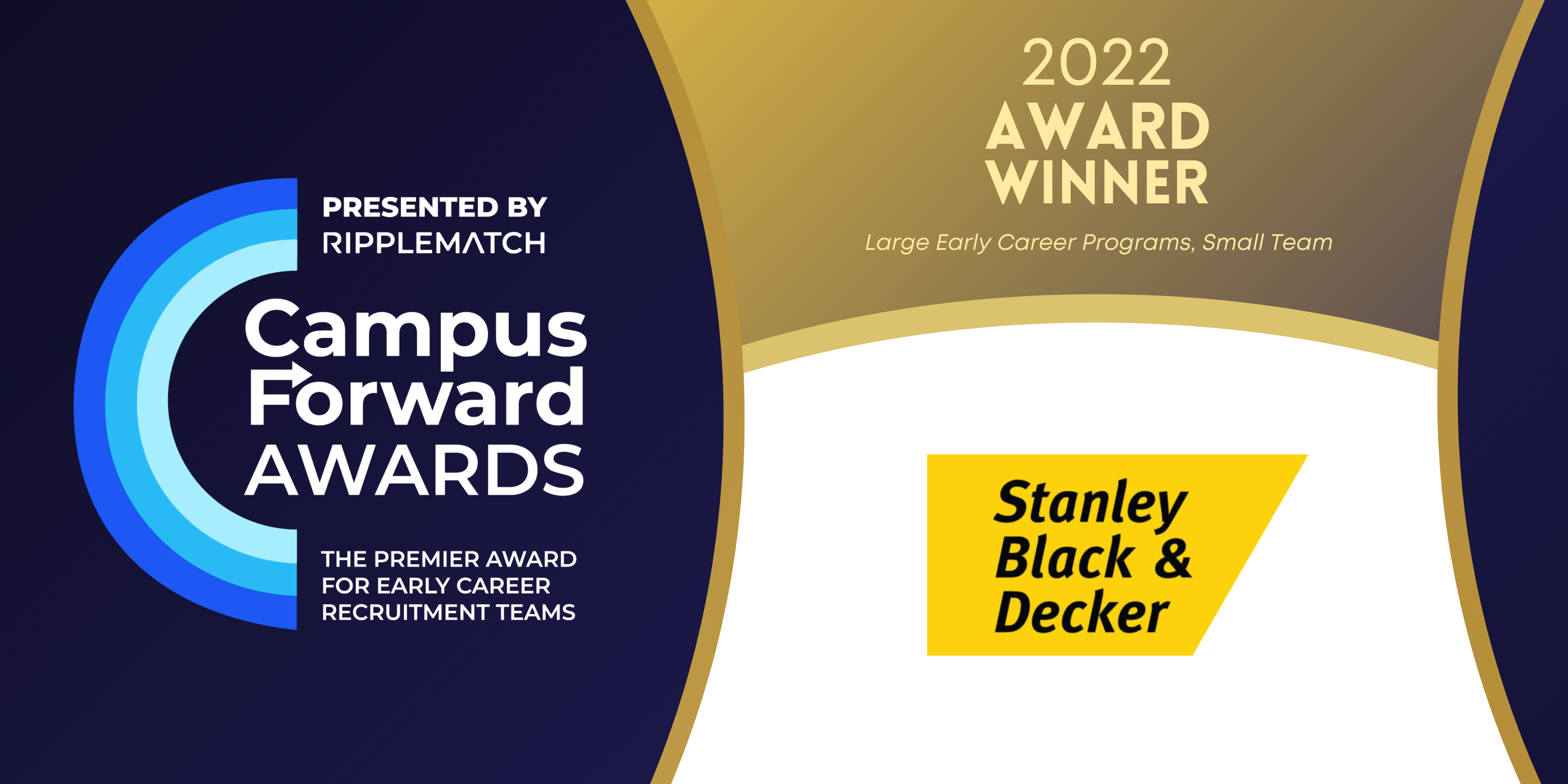 Stanley Black Decker is a Campus Forward Award Winner 2022